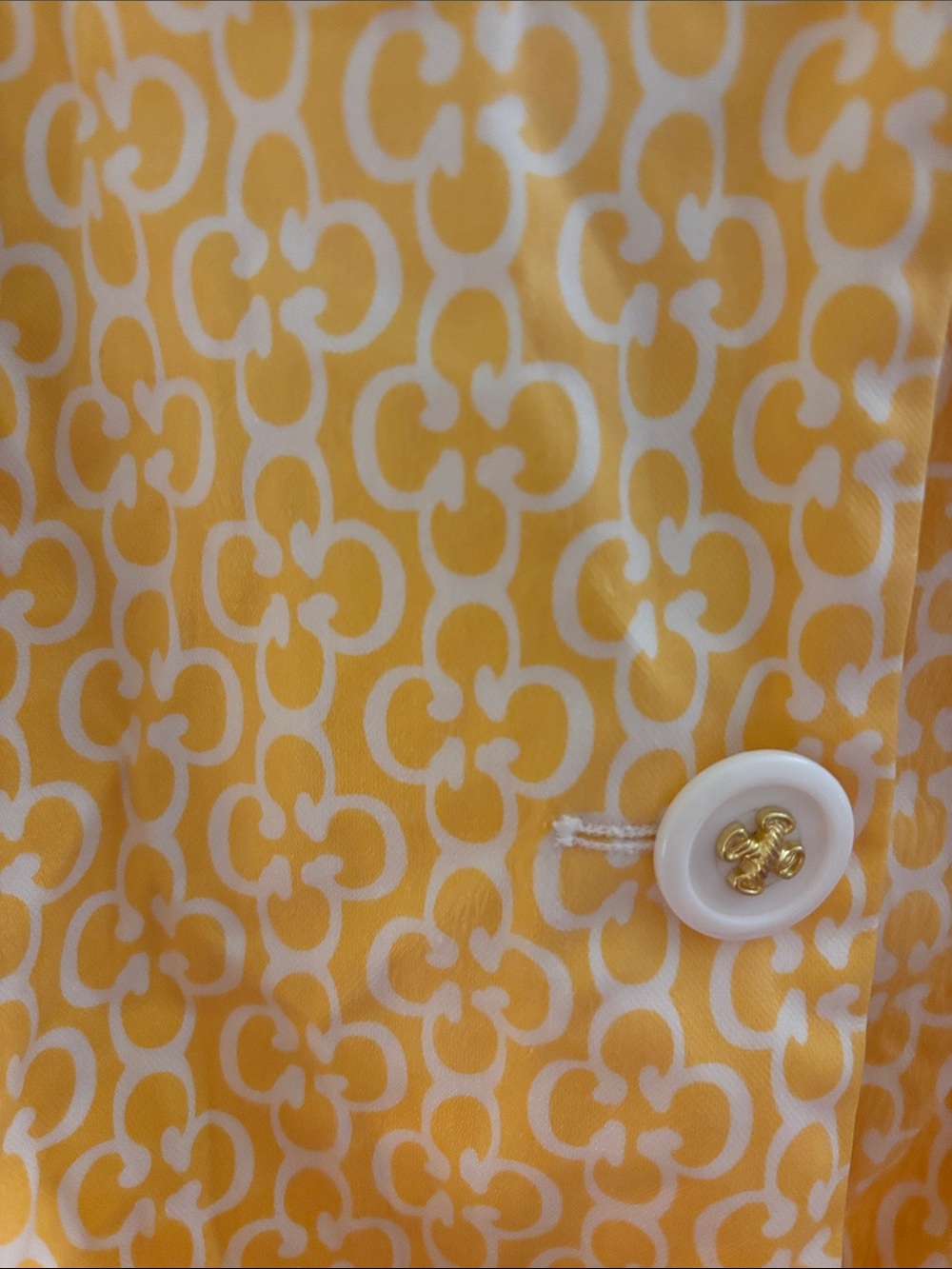 Skirtin Around Yellow Patterned Trench Coat - Picture 5 of 6